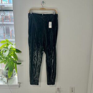 NEW Blank NYC Black Faux Leather Banger Pants Size 31